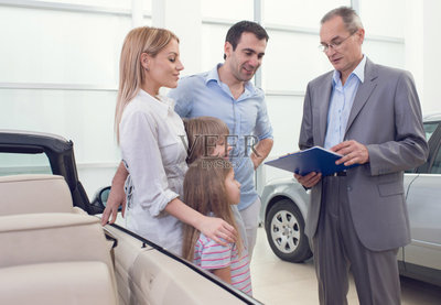 汽车销售人员,家庭,合同,汽车租赁,陈列室